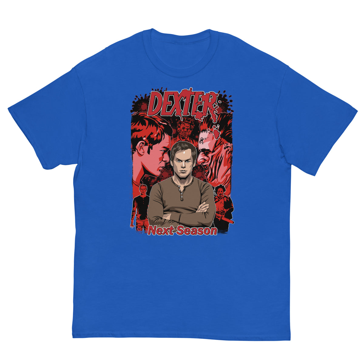 Dexter x LeatherFace Ultra Cotton T-shirt | UnrealGeeks - UnrealGeeks