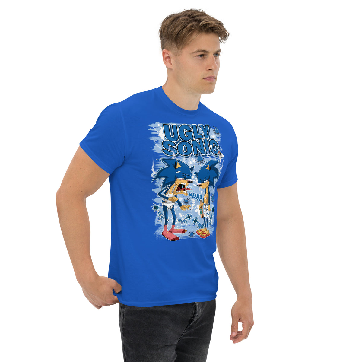 Ugly Sonic - Ultra Cotton T-shirt | UnrealGeeks - UnrealGeeks