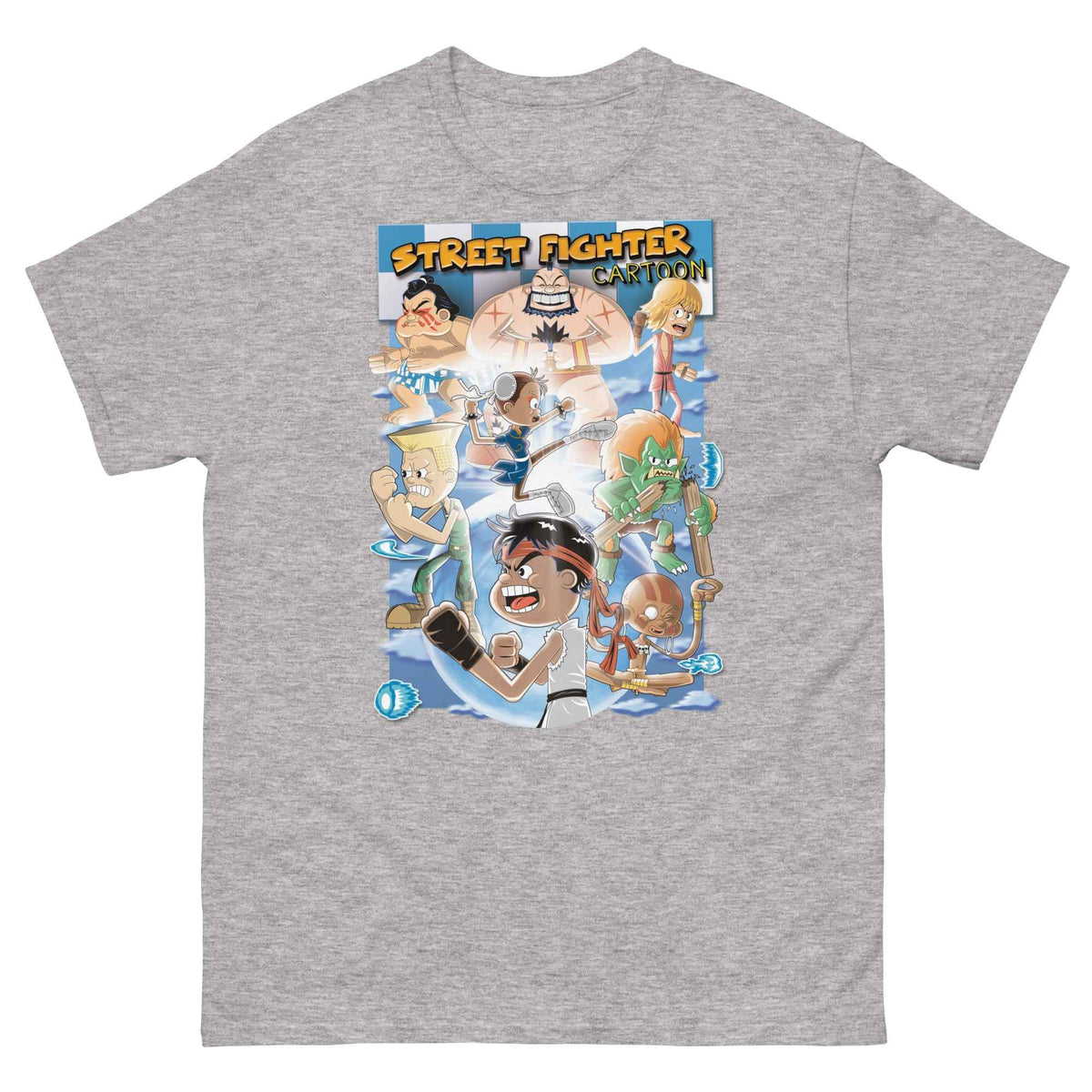 Street Fighter Cartoon - Ultra Cotton Unisex T-shirt | UnrealGeeks