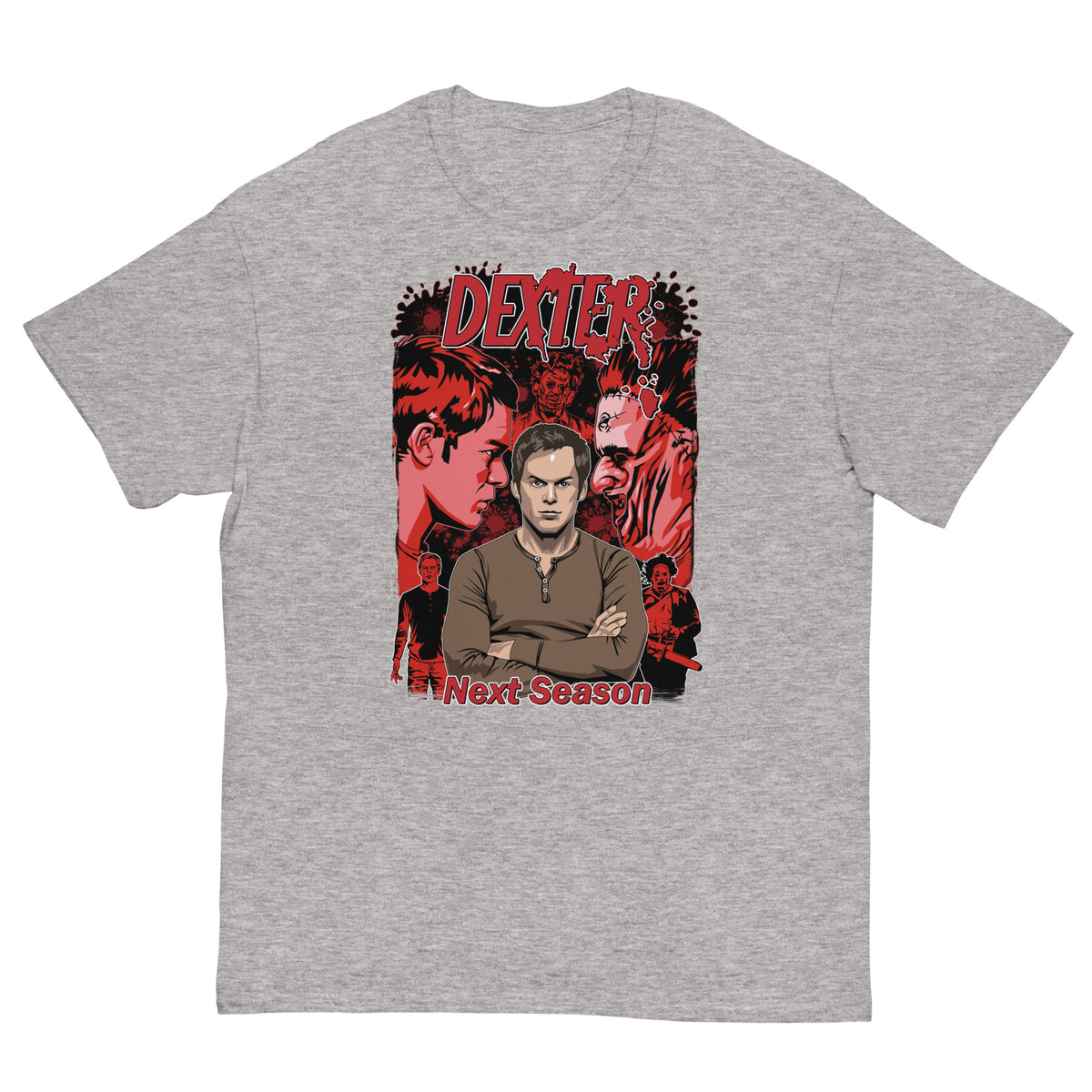 Dexter x LeatherFace Ultra Cotton T-shirt | UnrealGeeks - UnrealGeeks