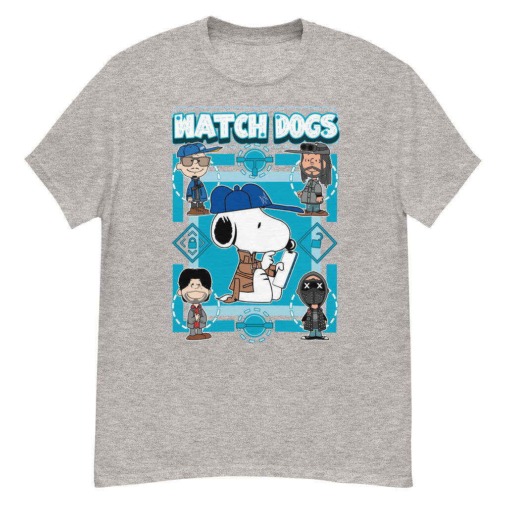 Watch Dogs (Snoopy style) - Ultra Cotton T-shirt | UnrealGeeks - UnrealGeeks
