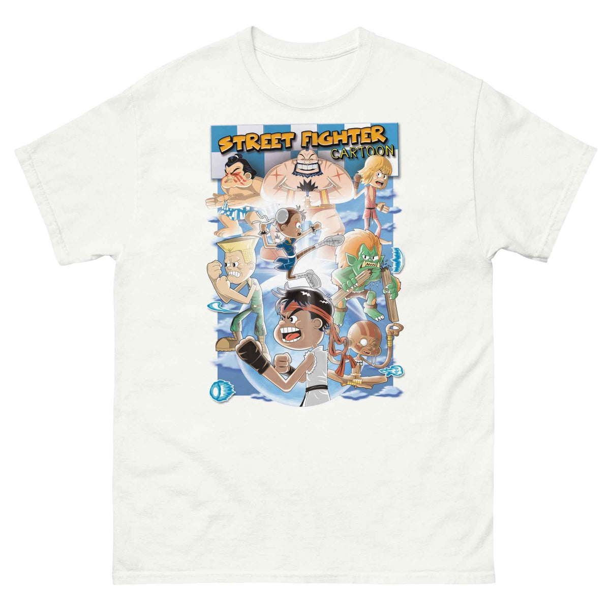 Street Fighter Cartoon - Ultra Cotton Unisex T-shirt | UnrealGeeks
